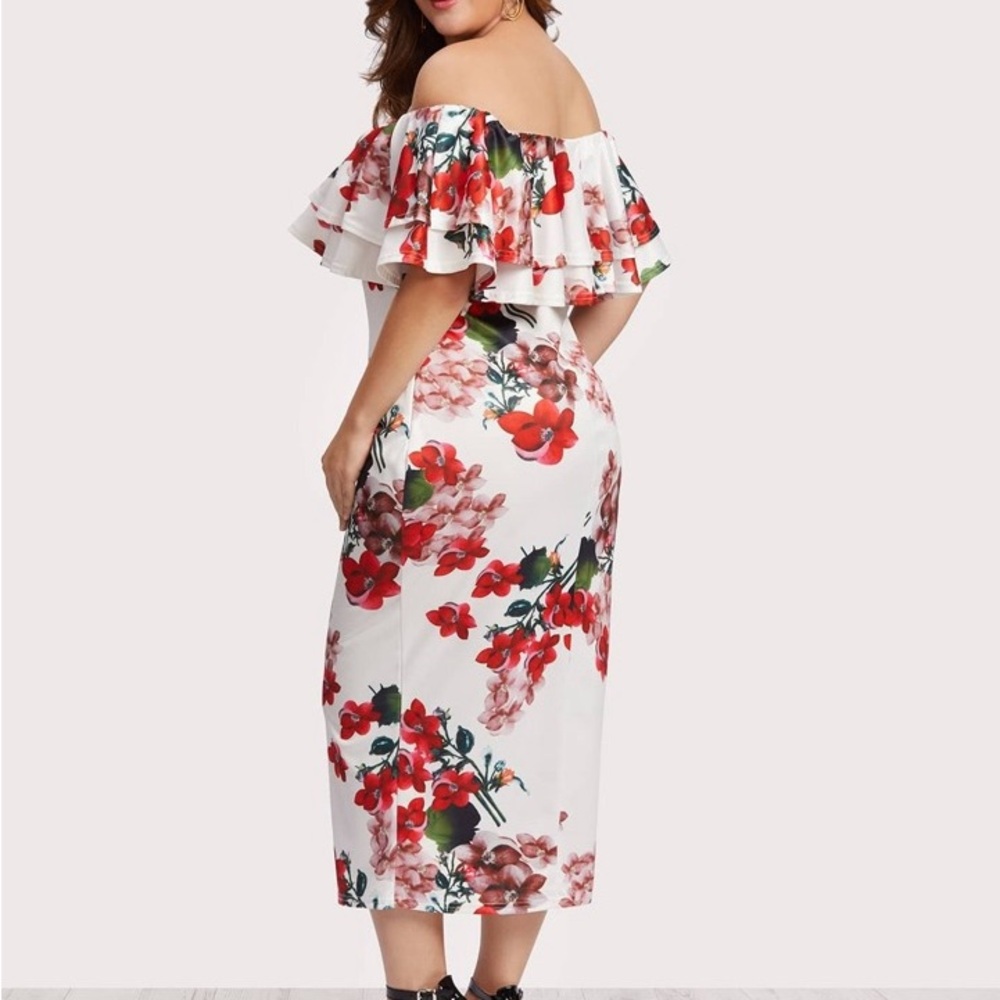 Floral Off-Shoulder Dress